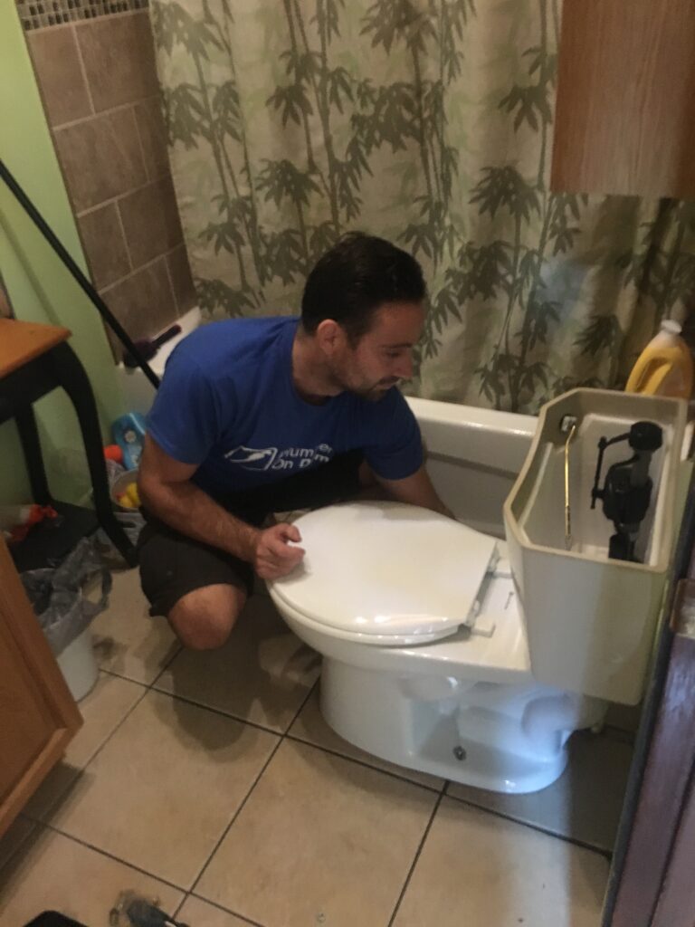 toilet leaking at base